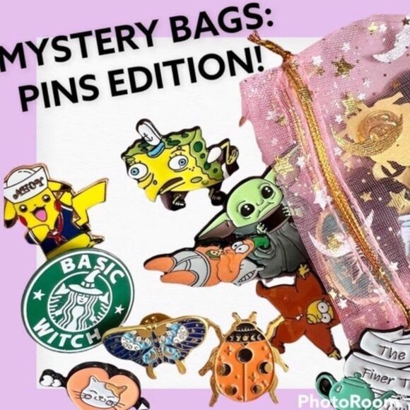 Mystery Bags: Pins Edition! 1 Pin for $5, 3 for $10, 5 for $15 - Picture 2 of 5